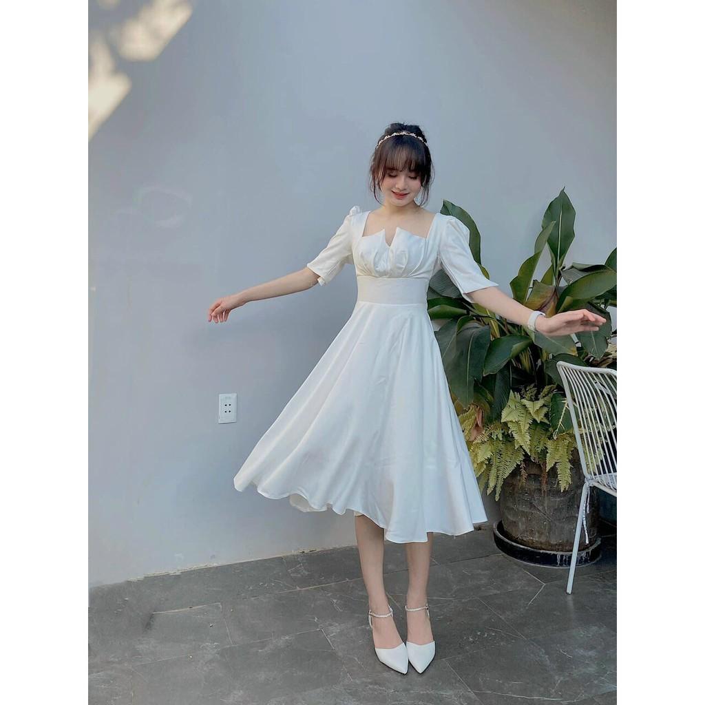 ĐẦM DỰ TIỆC XẾP LY NGỰC