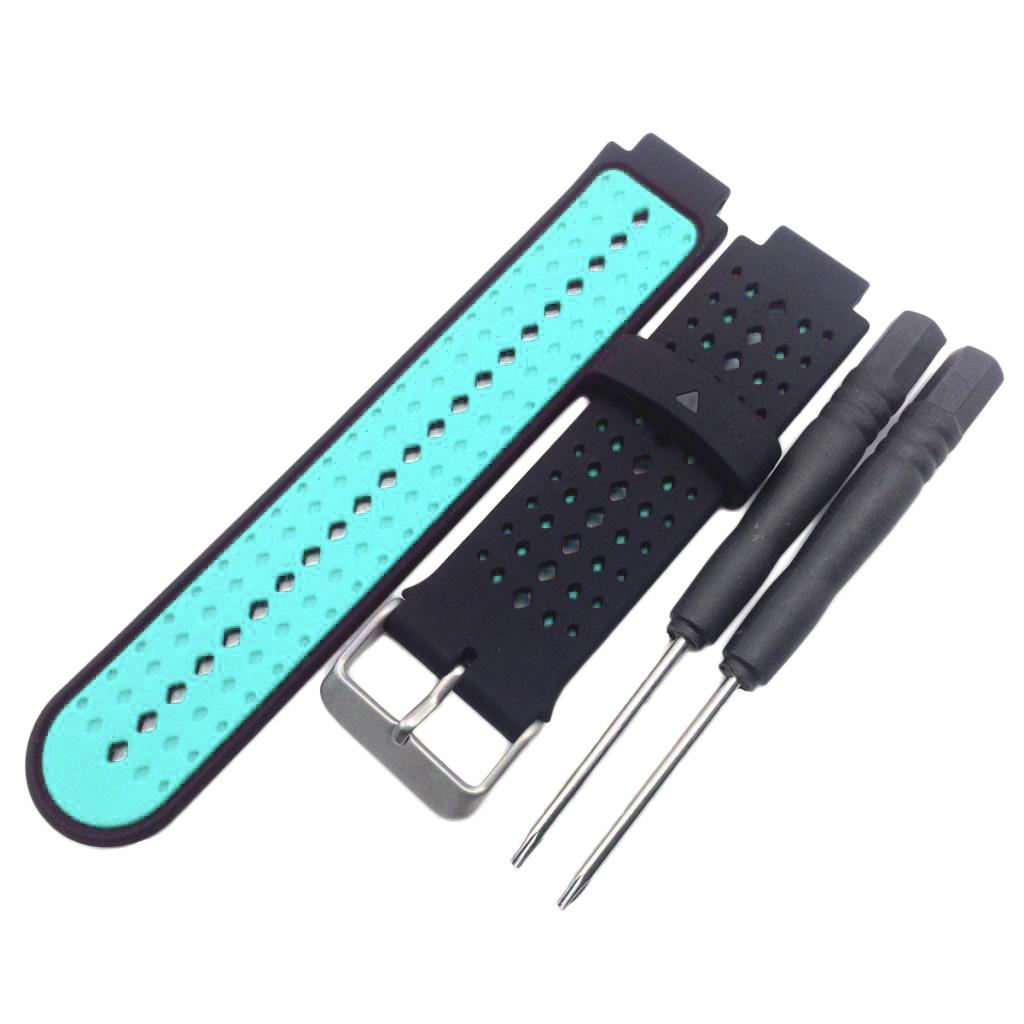 Replacement Silicone Bands With 2PCS Pin Removal Tools For Garmin Forerunner 220/230/235/620/630