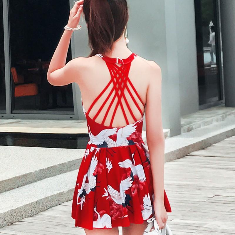 Bộ bơi nữ kín đáo dạng váy - Bikini Đồ Bơi 1 Mảnh