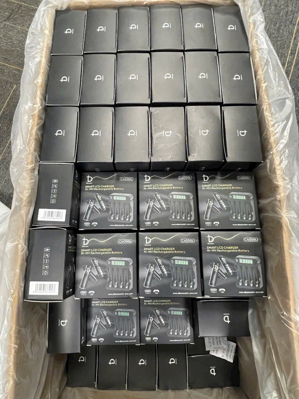 Combo Pin sạc AA micro db acoustic 3300mah, dock sạc db acoustic 4 slot