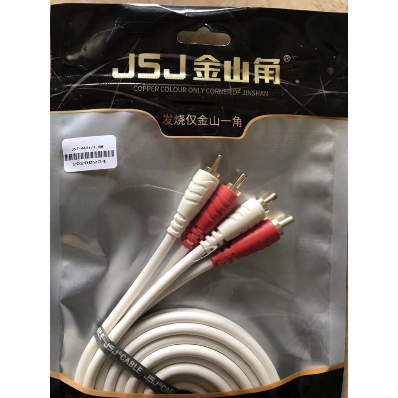 Dây AV 4 đầu hoa sen-1,8M