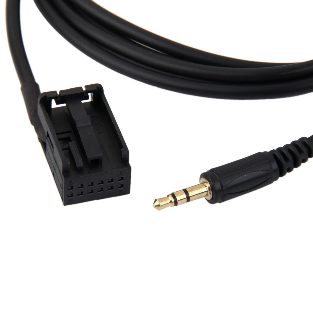 Car 3.5mm AUX Audio Adapter Cable For FORD Focus MK2, C-Max, S-Max