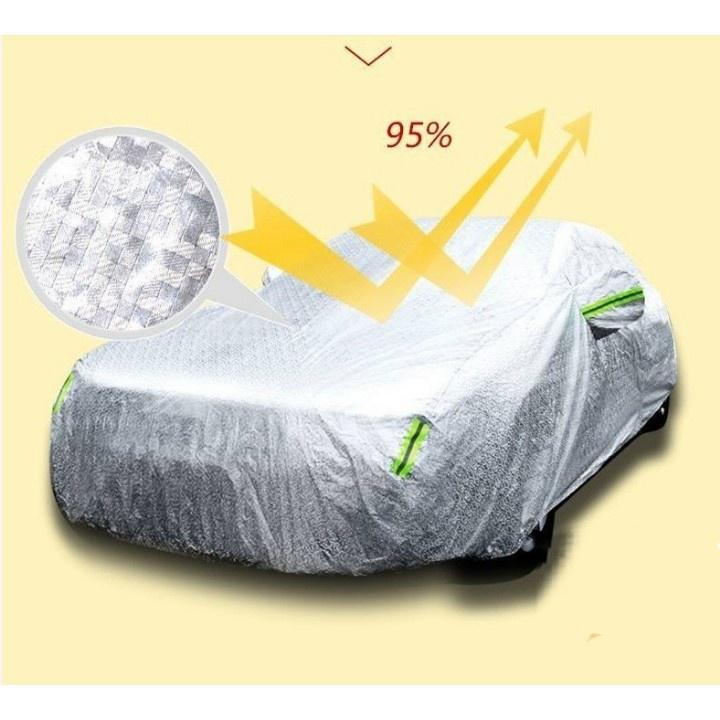 Bạt phủ toàn xe 3 lớp chống xước, chống nắng, chống nước ,chống bụi bẩn cho ô tô