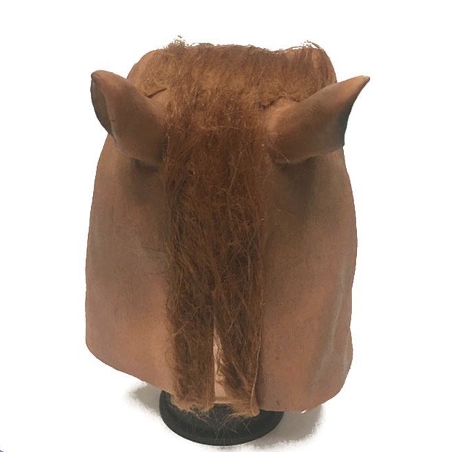 Mặt nạ hình đầu ngựa chất liệu cao su chuyên dụng cho Halloween