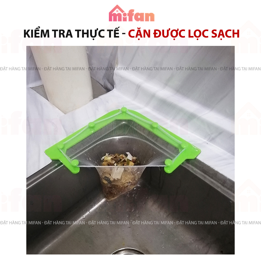 Giá Lưới Lọc Thức Ăn Thừa Mifan - Túi Lọc Rác Bồn Rửa Chén Bát - Khung nhựa ABS chất lượng cao