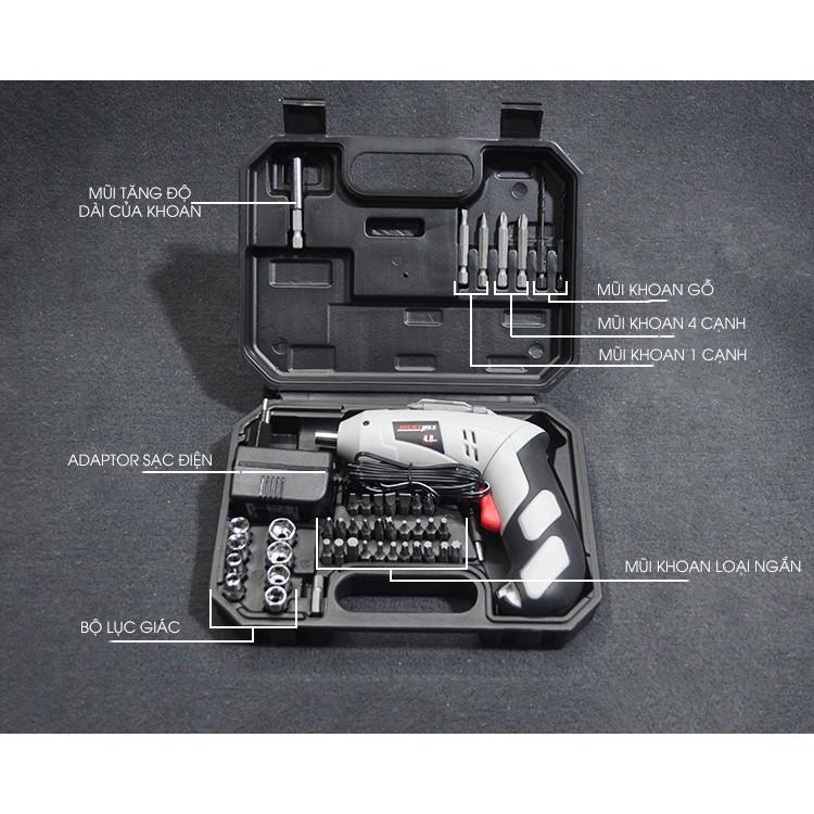 Bộ khoan cầm tay 45 chi tiết