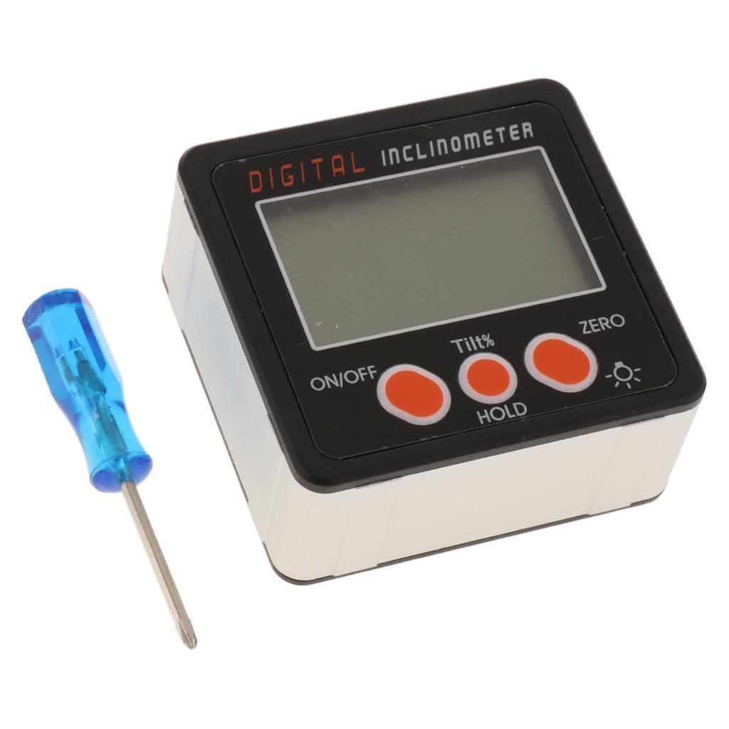 IP54 Kỹ Thuật Số Chống Thấm Nước Protractor Inclinometer Nước Hộp Thước Đo Góc Xanh