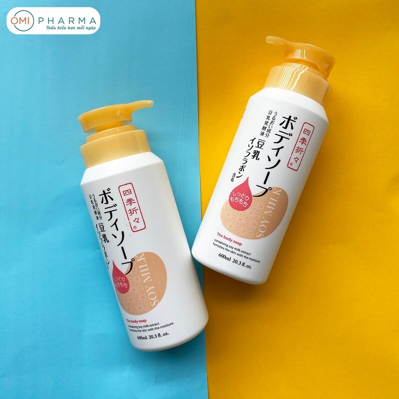 SỮA TẮM SHIKIORIORI SOY MILK BODY SOAP TINH CHẤT ĐẬU NÀNH NHẬT BẢN