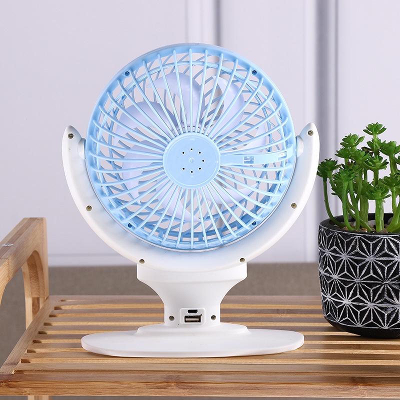 Quạt mini để bàn làm việc JR-5566 Quạt văn phòng Sạc USB Dễ thương