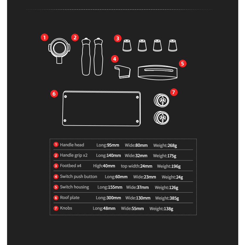 Bộ Phụ Kiện Nâng Cấp Máy Pha Cà Phê LA MARZOCCO từ MHW-3BOMBER | MINI MODIFICATION KITS