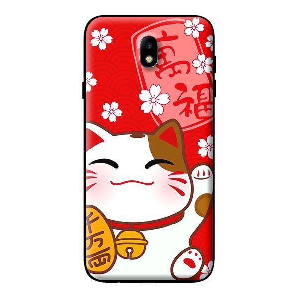 Ốp in cho Samsung Galaxy J7 Plus  Mèo Cười - Hàng chính hãng