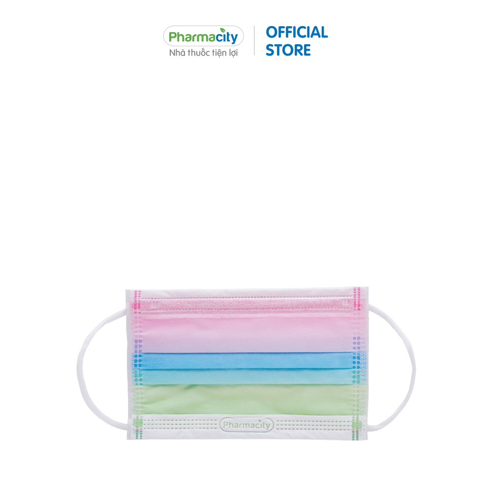 Khẩu trang y tế trẻ em 3 lớp Pharmacity ngăn bụi bẩn và lọc khuẩn trên 99%