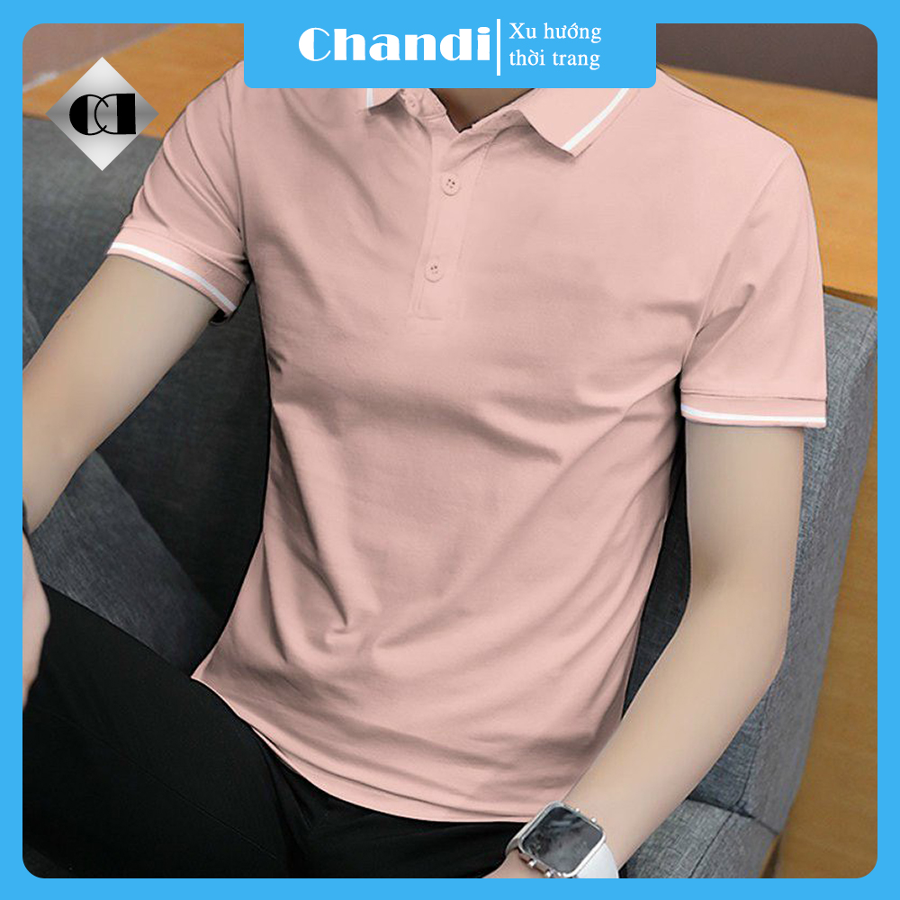 Áo Thun Polo Nam Tay Ngắn Unisex thương hiệu Chandi thiết kế cố bẻ thêu không bong tróc khi giặt PLN10