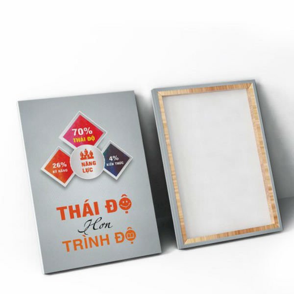 Tranh Tạo Động Lực &quot;Thái Độ Hơn Trình Độ&quot; W092