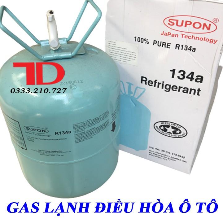 Gas lạnh điều hòa ô tô R134 SUPON 13.6KG, Môi chất lạnh R134