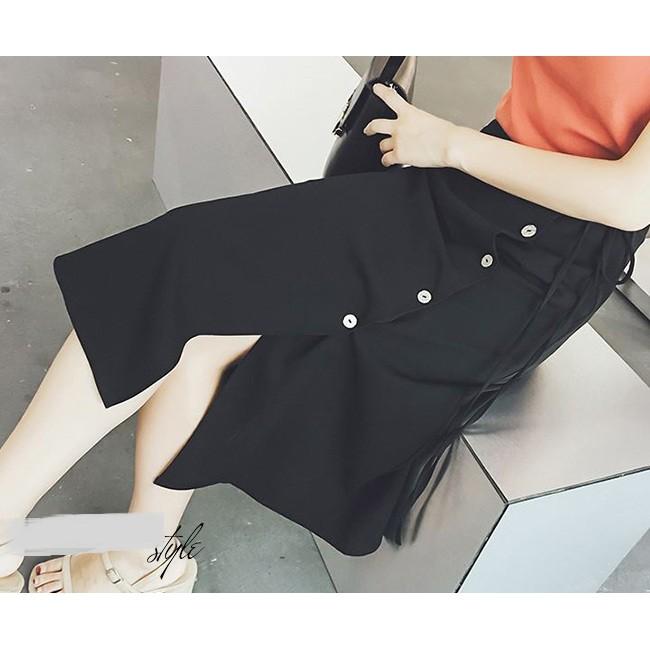 Chân Váy Phối Nút Fashion