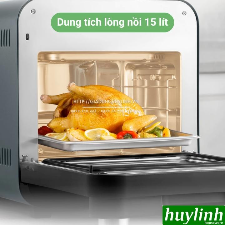 Nồi chiên không dầu - hấp hơi nước Olivo SF15 - Dung tích 15 lít - 37 menu - Hàng chính hãng