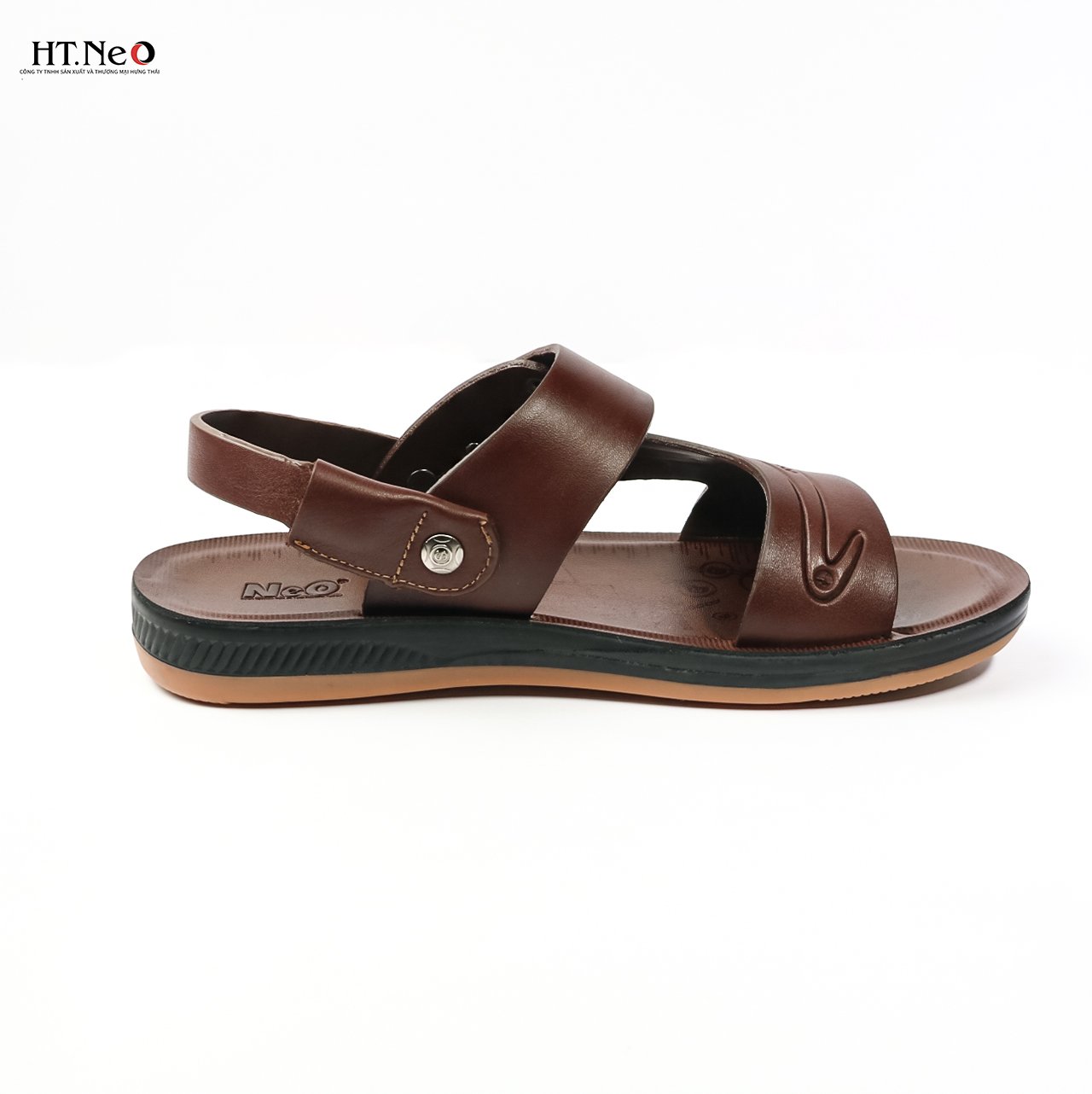 Sandal nam đế cao - dép sandal da nam HT.NEO  kiểu dáng đơn giản, màu sắc nhã nhặn, đi rất mềm SD70