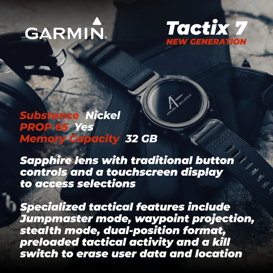Đồng hồ thông minh Garmin Tactix 7 Pro Solar - Hàng chính hãng