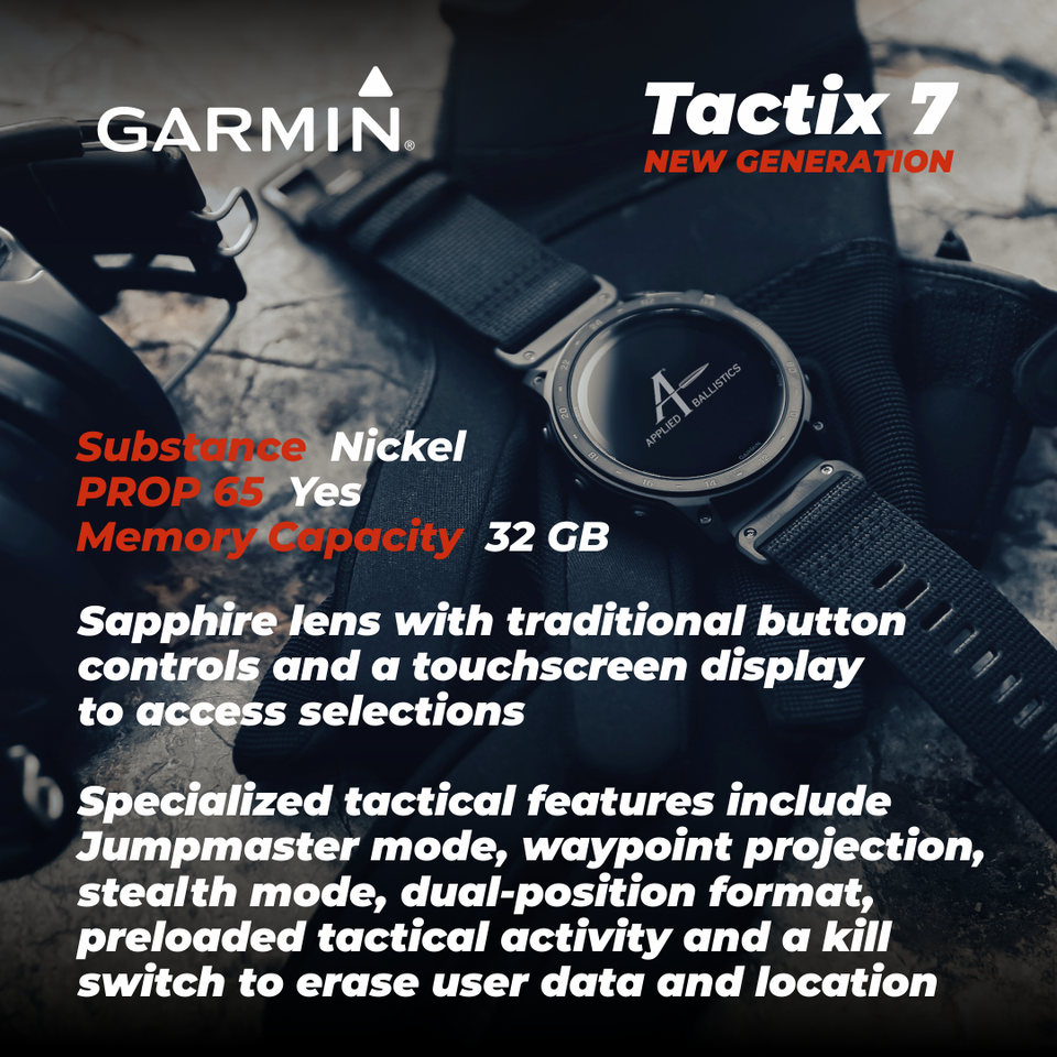 Đồng hồ thông minh Garmin Tactix 7 Pro Solar (51 mm) - Hàng chính hãng