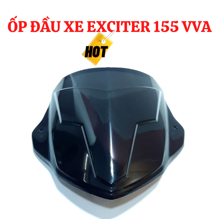 Ốp Đầu Cho Xe Máy Exciter 2021, Exciter 155 VAA Màu Đen Bóng