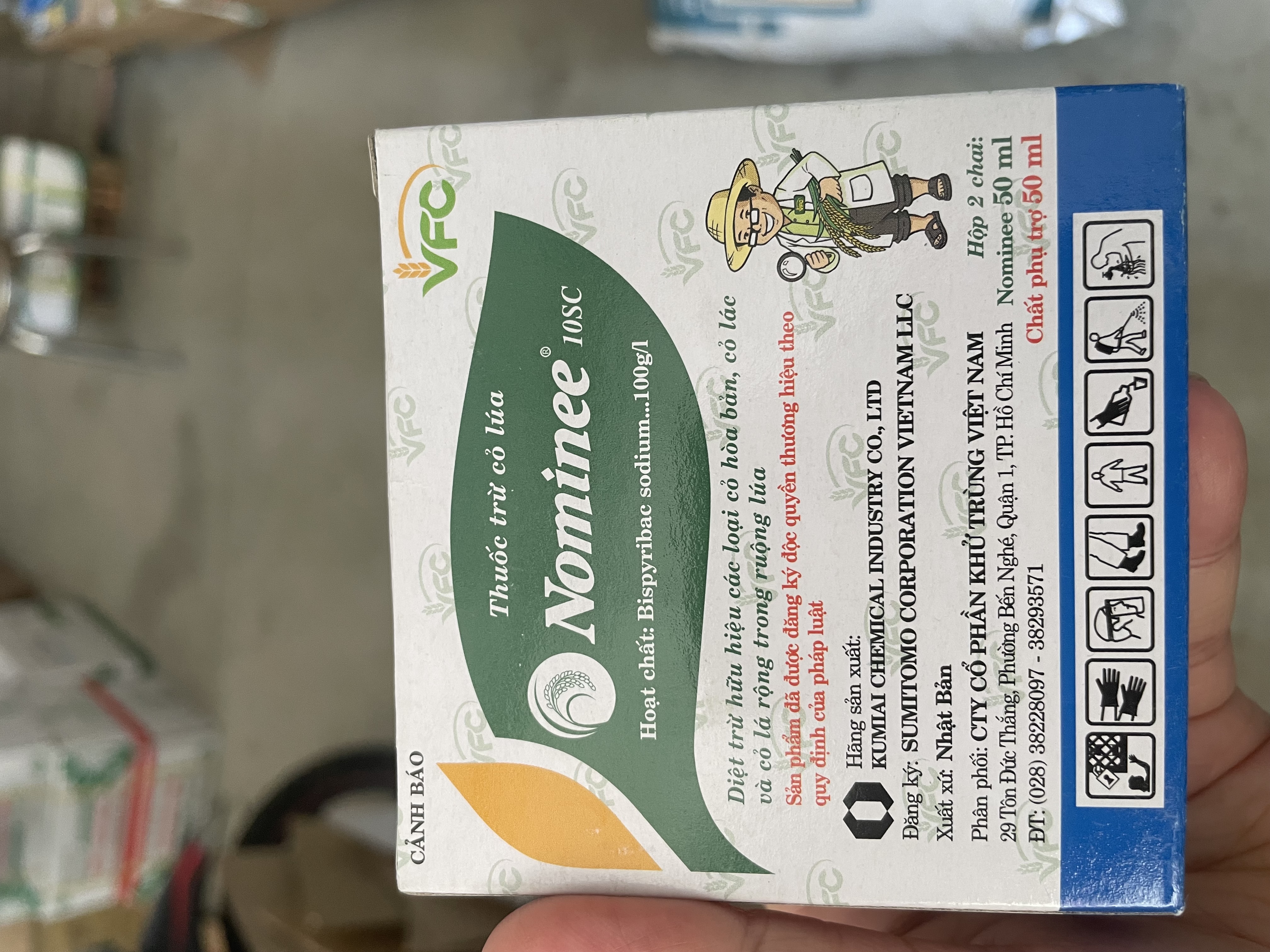 Thuốc trừ cỏ cho lúa Nominee 10SC Hộp 2 chai 20ml + Chất phù trợ