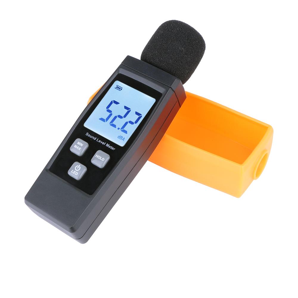 LCD Digital Sound Level Meter DB Meters 30-130dBA Noise Volume Measuring Tool Decibel Monitoring Tester with
