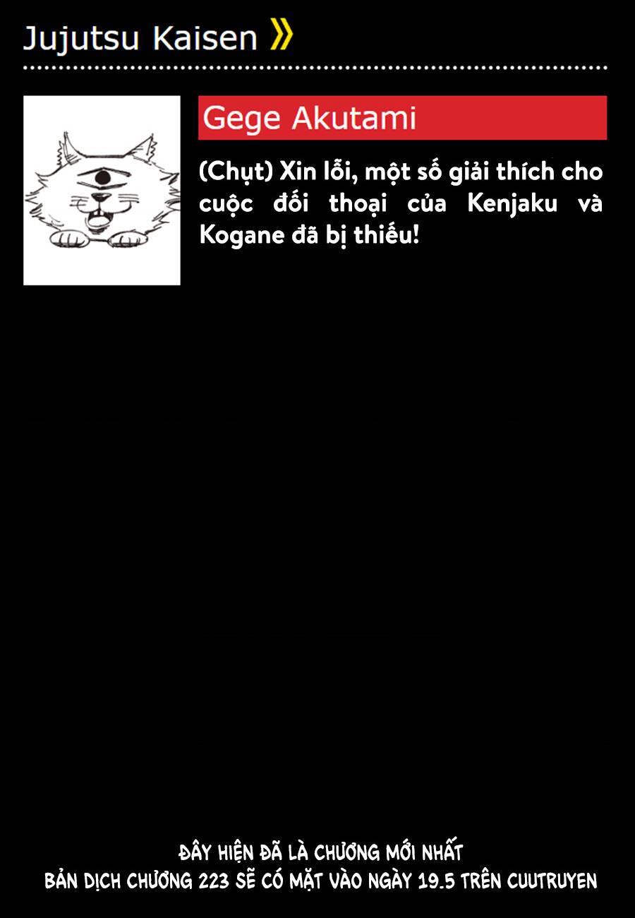 jujutsu kaisen - chú thuật hồi chiến chapter 222 22