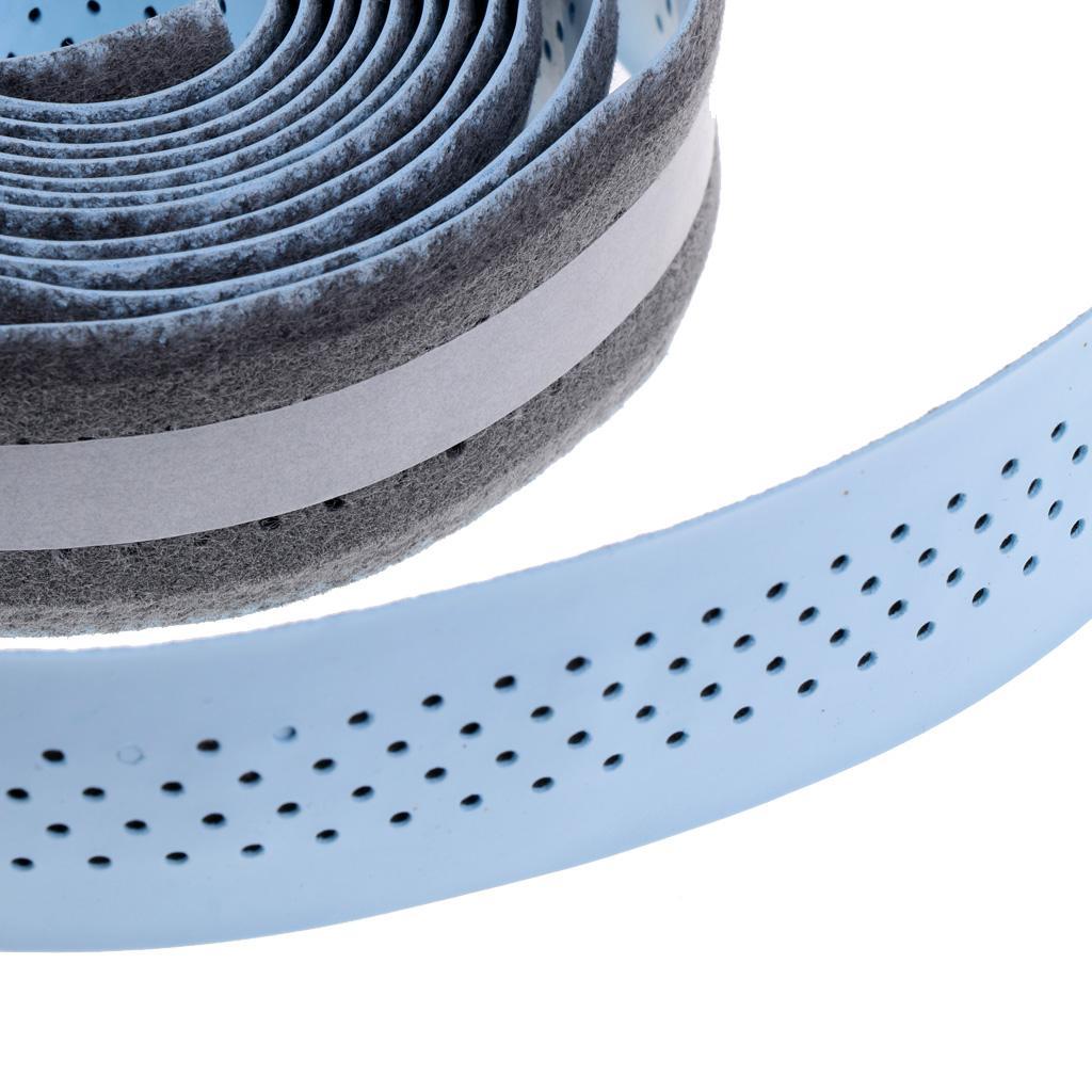 2 Pieces Cycling Road Bike Bar Tape Handlebar Tape with 2 Bar Plugs Racing Bicycle Accessories