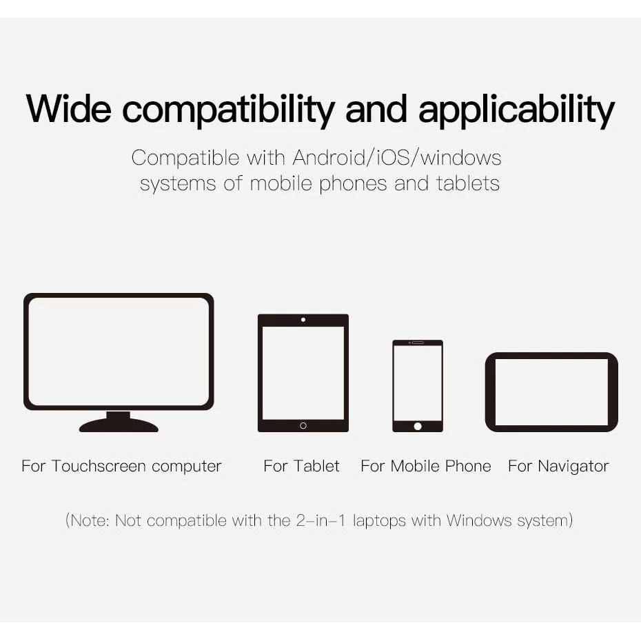 Bút Cảm Ứng Điện Dung 2 Trong 1 Cho Smartphone Tablet IPad - Màu Ngẫu Nhiên - Hàng Nhập Khẩu