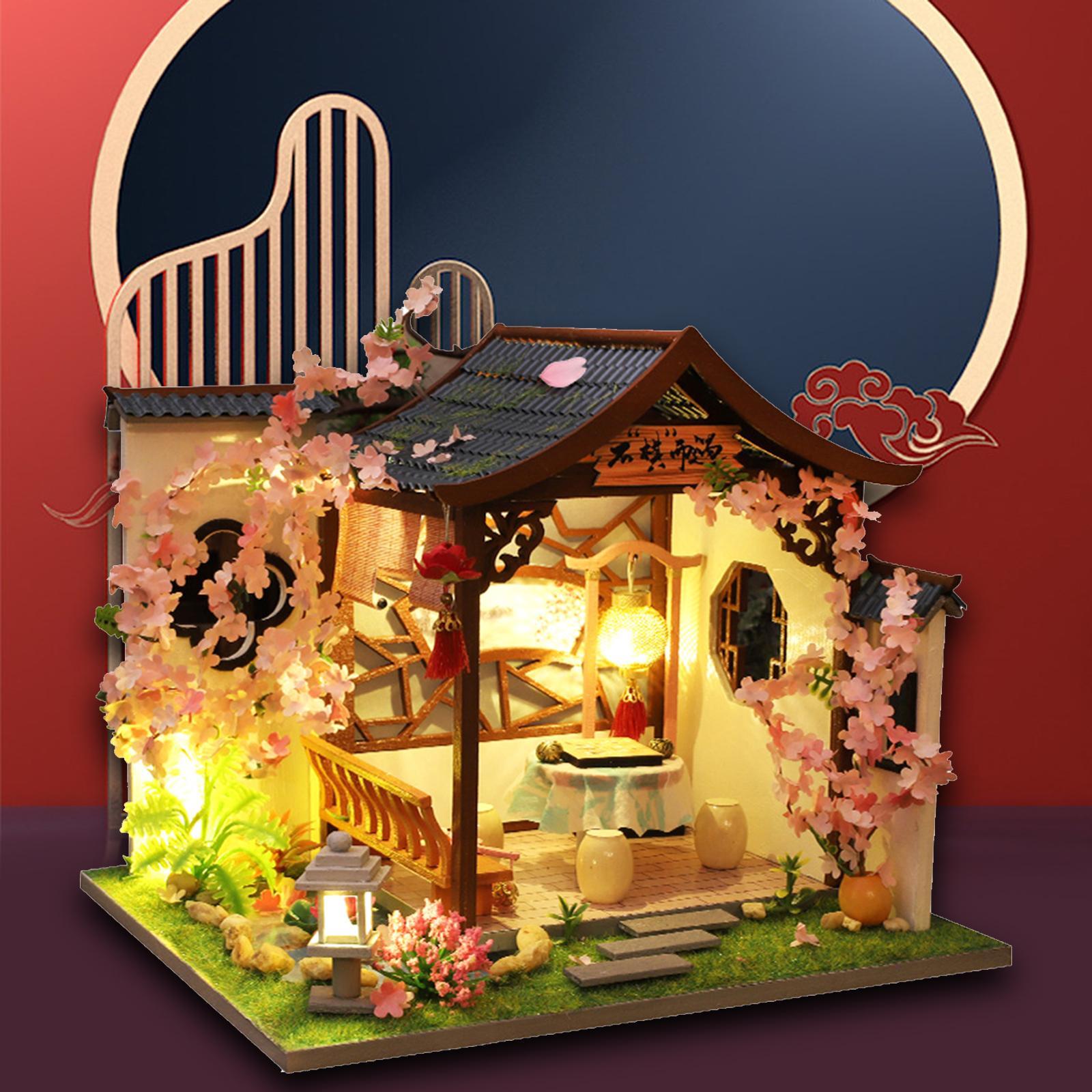 Mini House Kits Wooden Miniature Dollhouse DIY Kits Creative Room for Teens Gifts