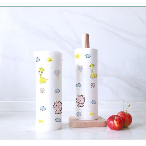 Giấy Lau Đa Năng 20cm - Khăn Lau Bếp, Lau Tay Cuộn Có Thể Giặt Được
