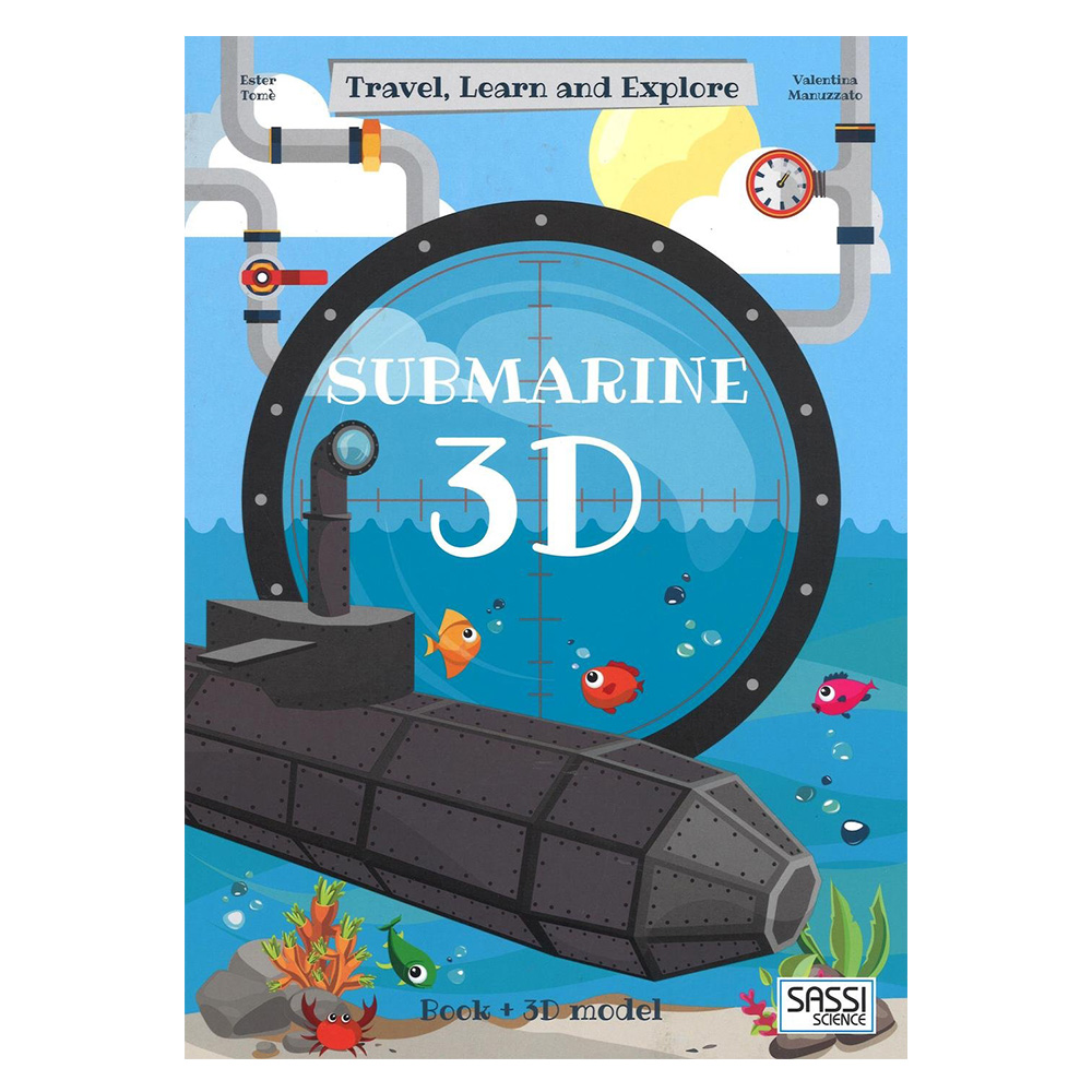 BỘ LĂP RÁP MÔ HÌNH GIẤY 3D TẦU NGẦM CỦA HÃNG SASSI JUNIOR 3D MODELING SUBMARINE