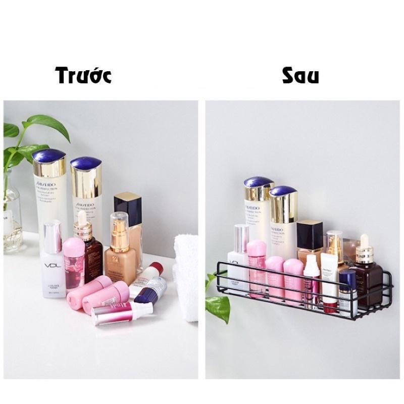 Kệ Nhà Tắm Hình Chữ Nhật , Kệ Sắt Dán Tường Cao Cấp Không Rỉ Siêu Chắc