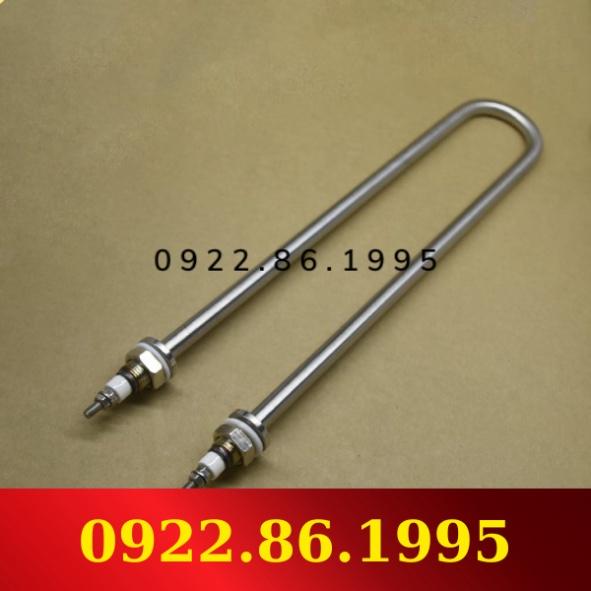 Điện trở đun nước Inox chữ U đơn công suât 5kw 4kw 40cm điện áp nguồn 220V 380v( Điện trở nồi phở,nồi hơi, nồi ch