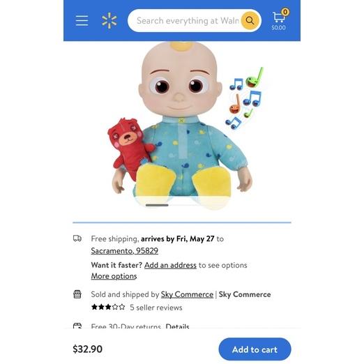 Đồ chơi Búp bê JJ Cocomelon phát nhạc