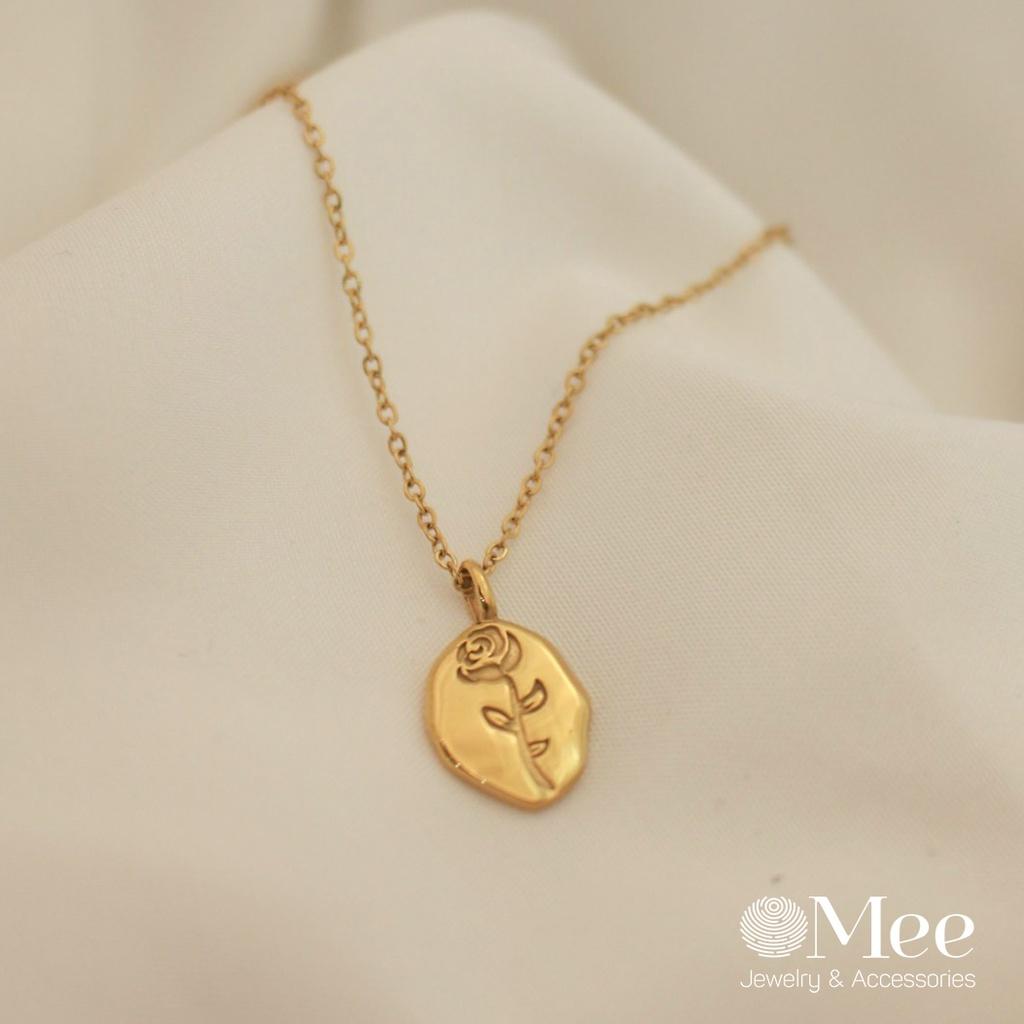 Dây chuyền mặt hoa hồng Mee vòng cổ nữ - N2580
