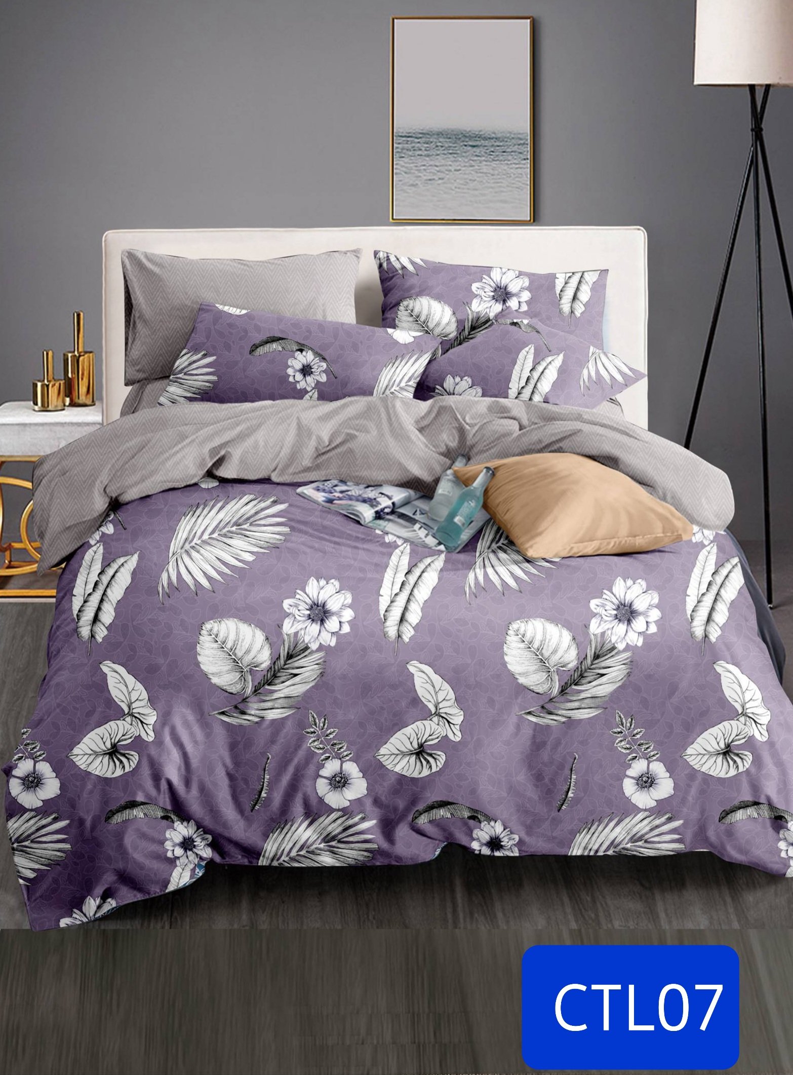 Bộ ga gối vải Microtex - Drap24 - CTL07