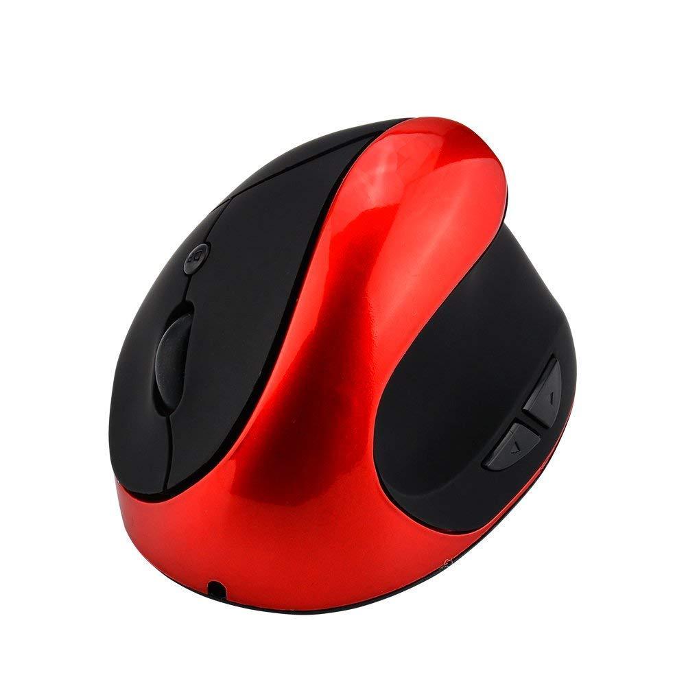 Chuột USB công thái học dọc với đầu thu Nano, có thể sạc lại