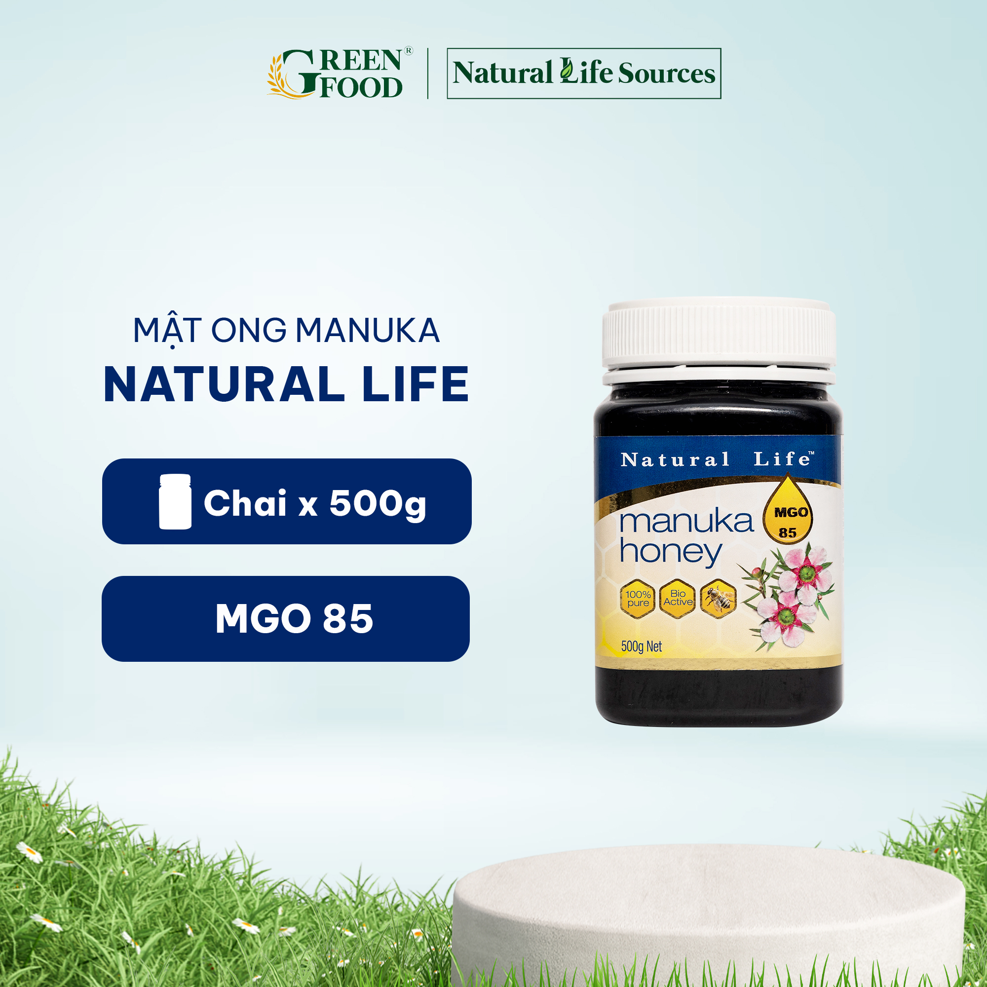 Mật Ong Manuka 500g Chính Hãng 100% ÚC từ Nhà Nhập Khẩu Natural Life