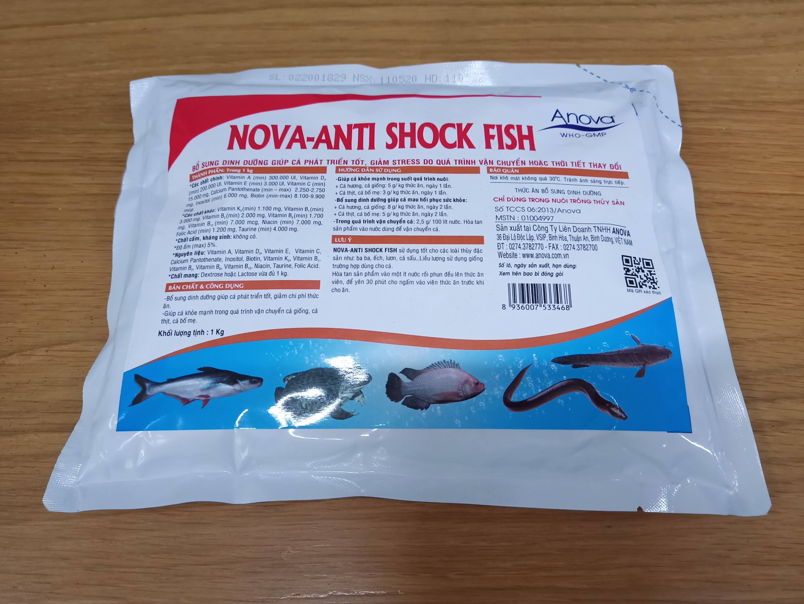 Nova Anti Shock Fish Sản Phẩm Bổ Sung Dinh Dưỡng, Giảm Stress Cho Cá