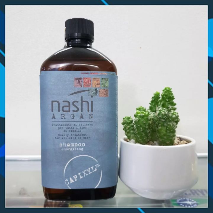 [+Tặng mũ trùm] DẦU GỘI GIẢM RỤNG TÓC NASHI ARGAN EXFOLIATING HAIRLOSS PREVENTION 500ML