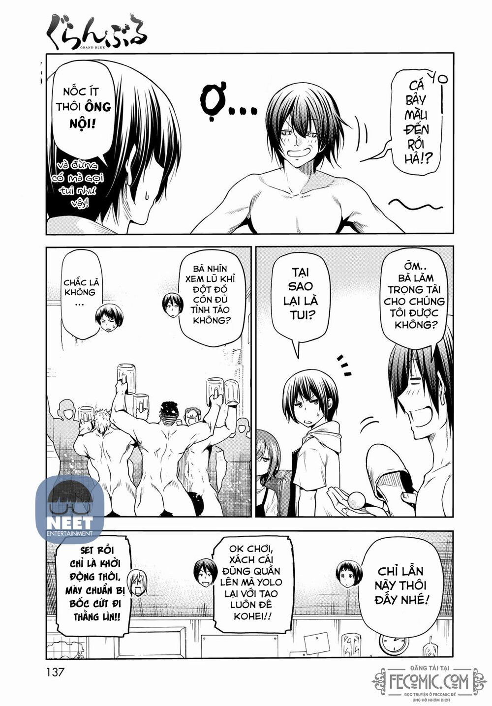 cô gái thích lặn - grand blue chapter 74.3 4