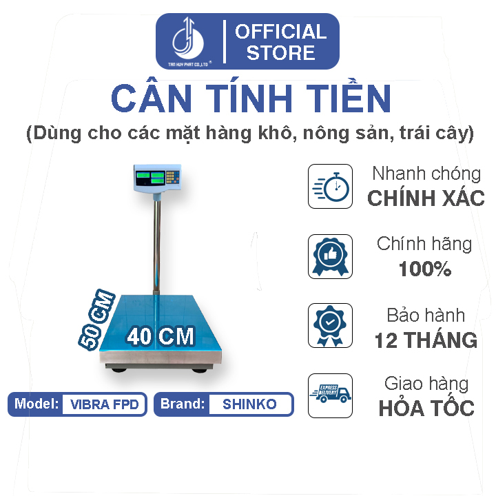 Cân Điện Tử Tính Tiền Vibra FPD-40X50CM