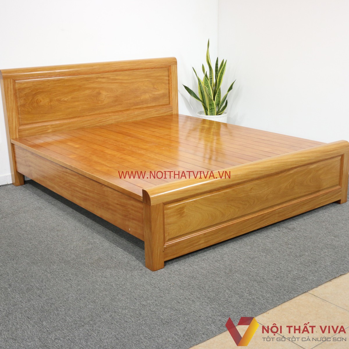 Giường Ngủ Gỗ Đinh Hương Vạt Phản Cao Cấp Đẹp Giá Rẻ