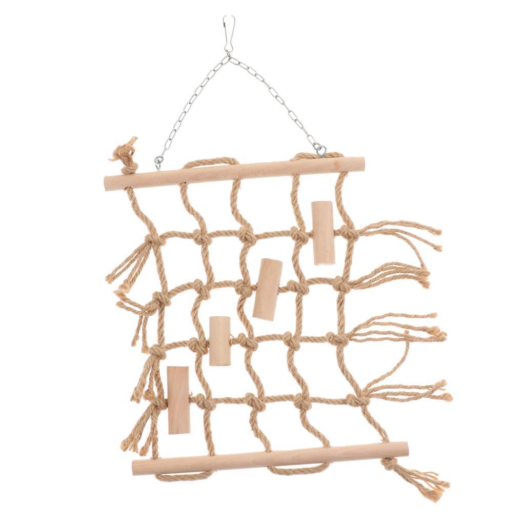 Bird climbing net hamster hammock small animal activity & climbing toys p.