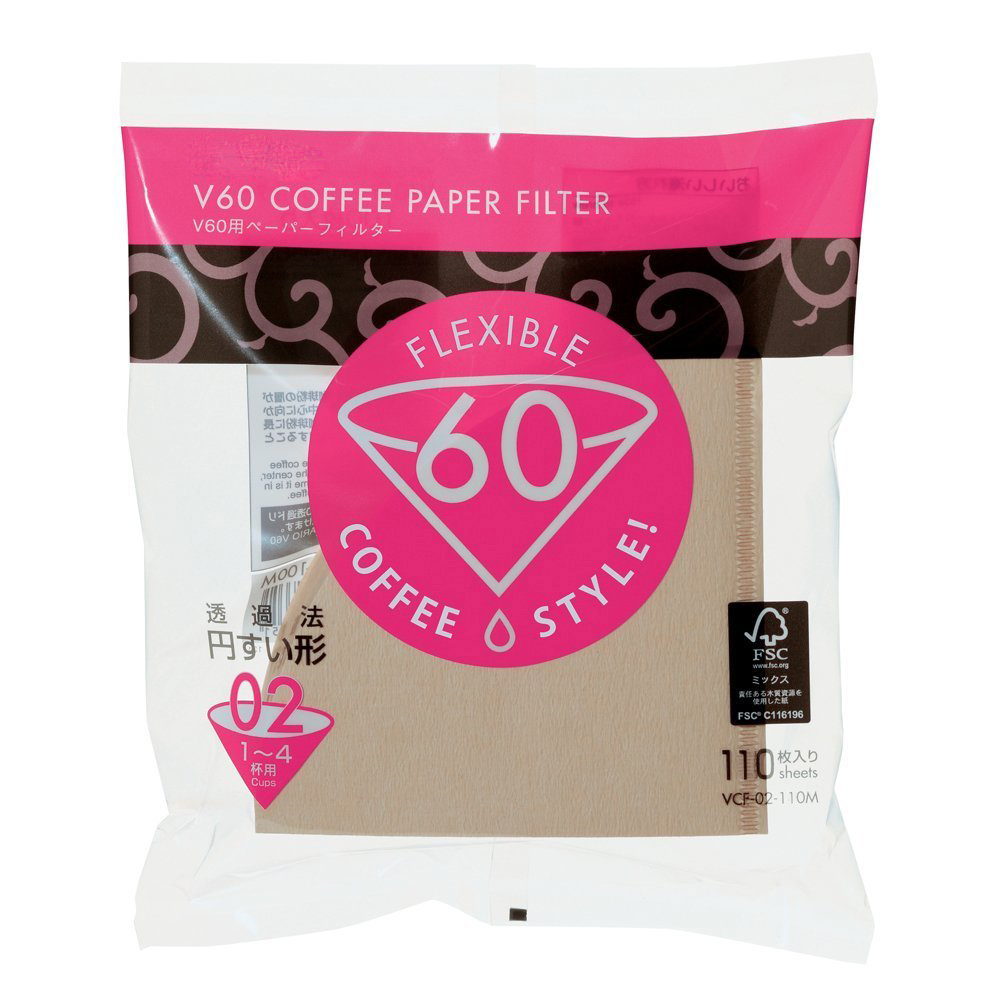 Giấy lọc cà phê V60 VCF-02-110M 100 tờ - Màu Nâu