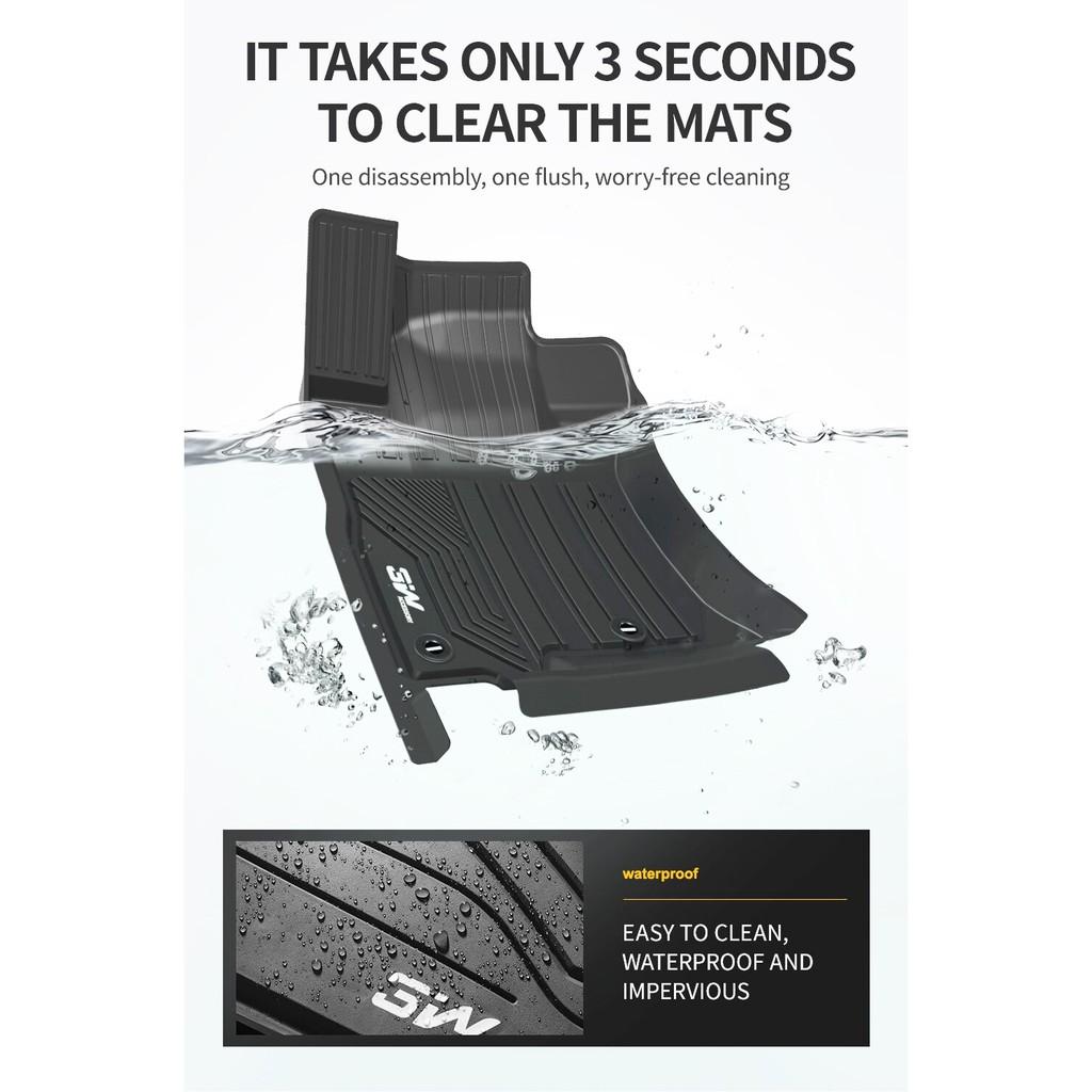 Thảm lót sàn  TOYOTA New COROLLA ALTIS 2019-đến nay Nhãn hiệu Macsim 3W chất liệu nhựa TPE đúc khuôn cao cấp - màu đen