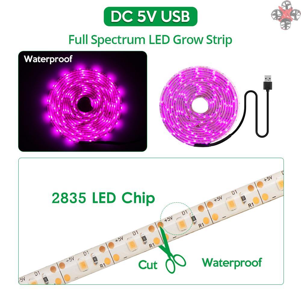 Cuộn Dây Đèn Led Trồng Cây Trong Nhà 5m 2835 Smd Dc5V