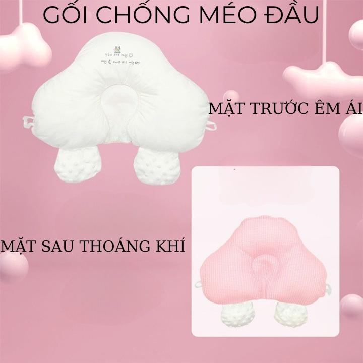 Gối chữ U, gối chặn cho bé chống giật mình, chống méo đầu. Gối ôm đa năng dùng 4 mùa